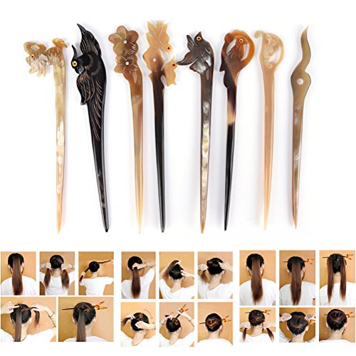 Ioffersuper 8 Pcs Hair Pin For Women Lady,Pattern Random