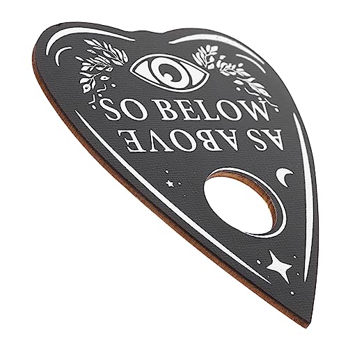 KOMBIUDA Pendulum Divination Board Heart Pattern Wooden Tarot Board Altar Supplies Perfect for Psychics