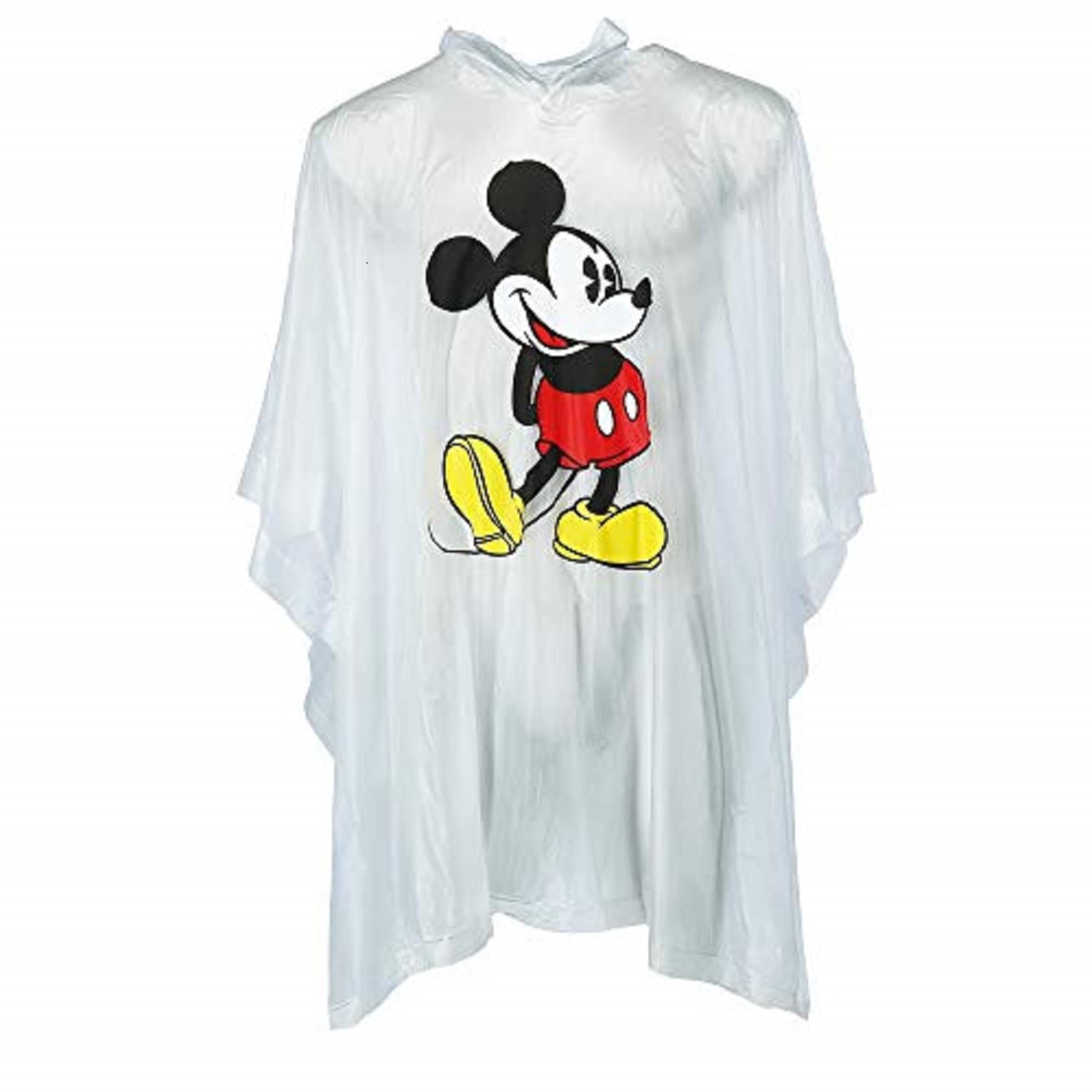 Disney Classic Mickey and Minnie Rain Poncho 2 pack set, Clear Youth