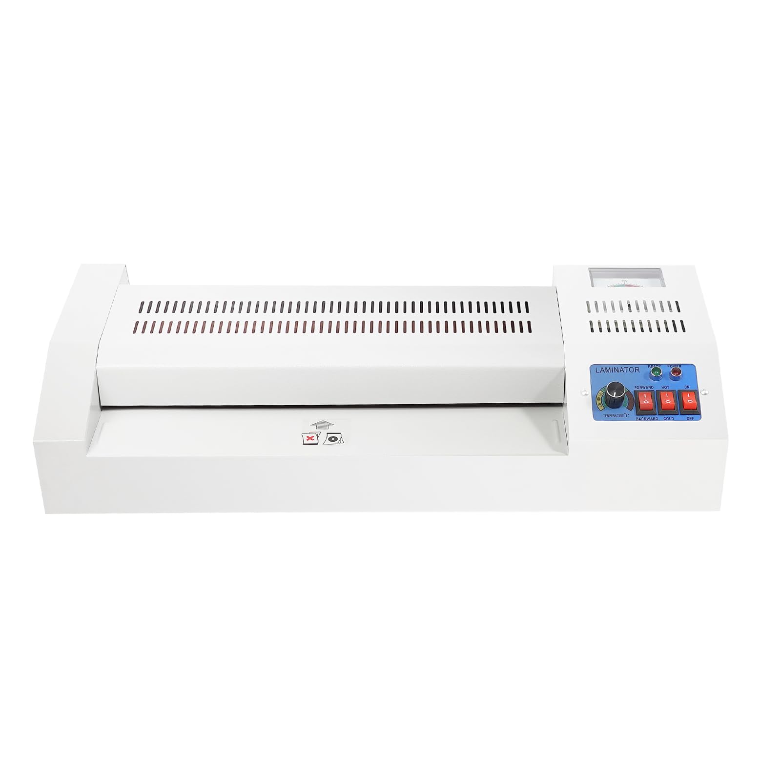 Surneis Thermal Laminator, Laminator Machine with Hot and Cold Laminating Switch Button and Adjustable Temperature 12-Inch Thermal Lamination 4 Roller Hot Cold Film Laminate for Large Offices, Homes