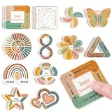 Sensory Strips for Anxiety Calming Stickers, 48Pcs 2 Textured for Mood Calming, Breathing Mindfulness Fidget Sticker for Kids, Anxiety Relief at Office & Classroom Desk