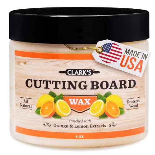 CLARK'S Cutting Board Wax - 2-in-1 Wood Butter & Food Grade Mineral Oil with Beeswax – Butcher...