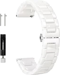 [JUSUTEK] 2025 革新 セラミック バンド,三株完全セラミック時計ベルト，クイックリリース,14mm/16mm/18mm/20mm/22mm，メンズウォッチ、レディースウォッチ，スマートウォッチ/機械式腕時計/クォーツ腕時計 バンド ベルト 男性女性兼用 腕時計バンド 交換ベルト