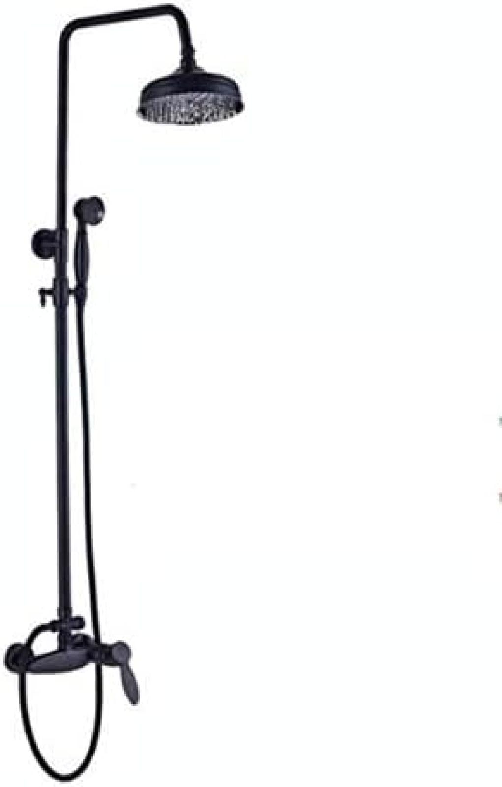 SWENEEN Handheld Showerblack Bronze Rain Bathroom Shower Mixer Tap Faucet Wall Mounted Brass With Hand Shower Height Adjustable Taps,Shower System,