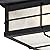 Westinghouse 6204800 Orwell Two-Light Outdoor Flush-Mount Fixture, Textured Black Finish on Steel with Frosted Seeded Glass