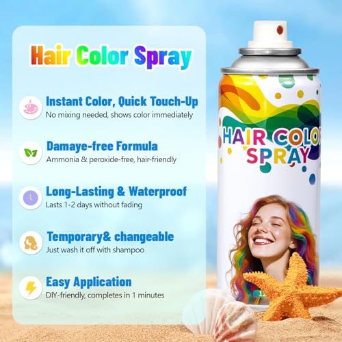 Spray Temporal para Cabello Color Púrpura 120ML miniatura 3