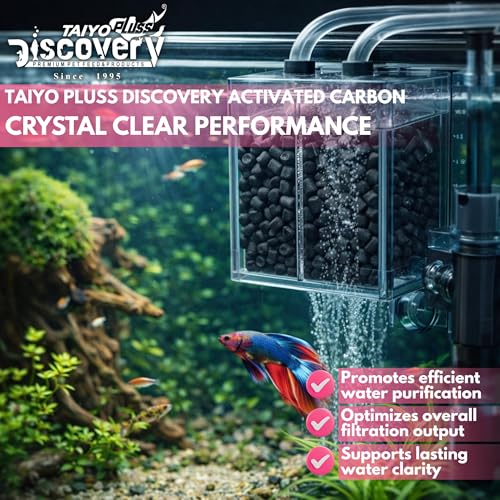 Image of Taiyo Pluss Discovery Filter Media Combo - 750 g Ceramic Rings + 750 g Activated Carbon with Free NET Bags | 2 in 1 Bio & Chemical Filtration for Crystal Clear Aquarium Water & Healthy Fish Tank