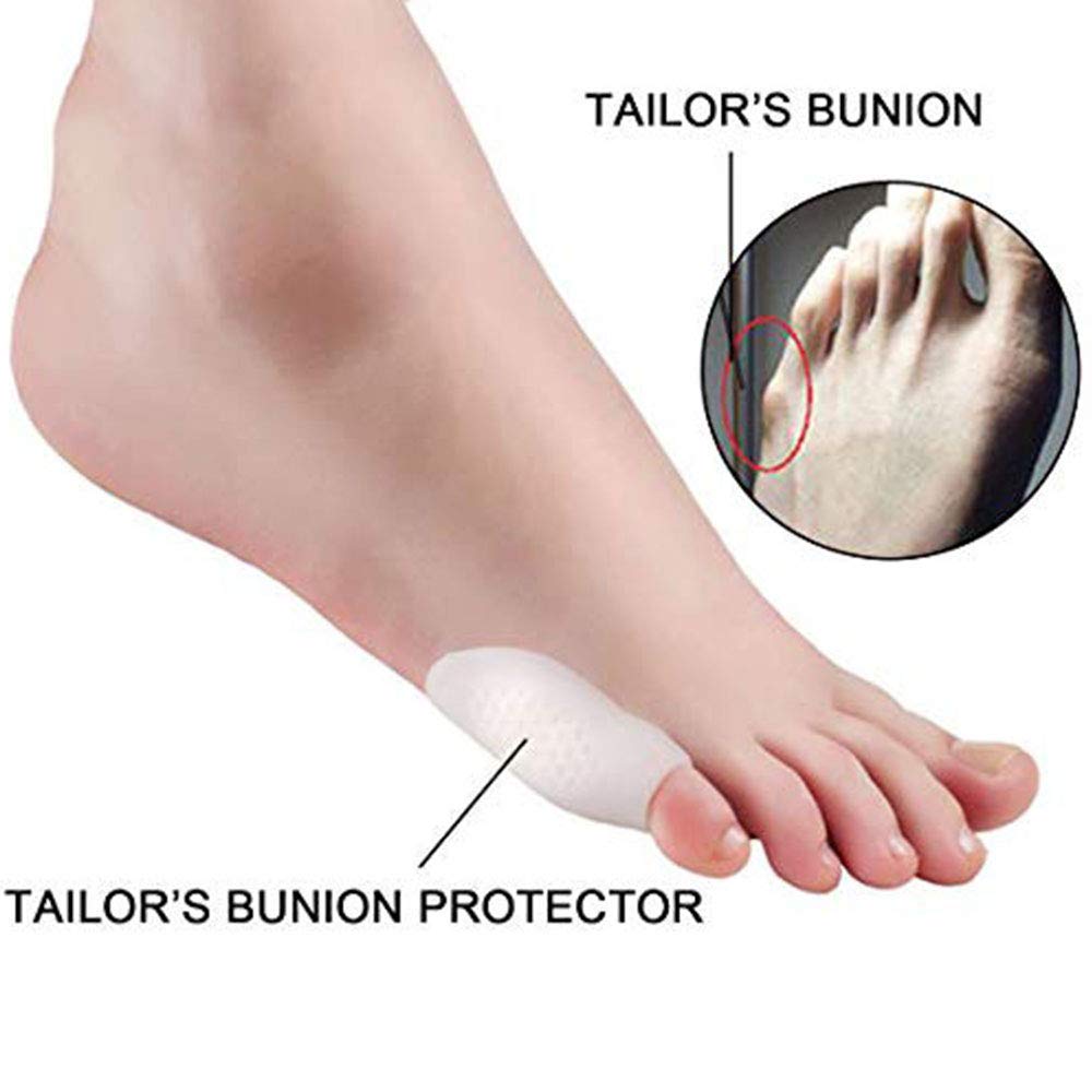 PEDIMEND™ Miękki silikonowy korektor dwunionetowy (3 pary - 6 szt.) | korektor bonów | łatwo zabezpiecza wokół małego palca | rękawy ochronne dla małych palców | Unisex | Pielęgnacja stóp