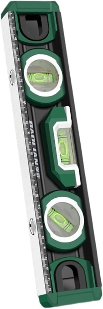 3 Bubble Level Ruler 45°/90°/180° Portable Angle Protractor Inclinometer Magnetic Spirit Level Measuring Tool(300mm)