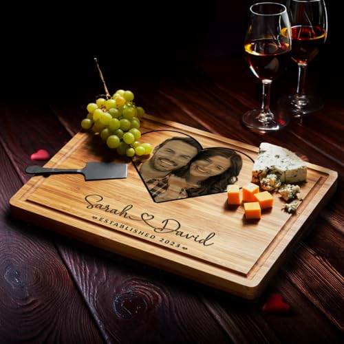Tabla de cortar rectangular de bambú personalizada miniatura 4