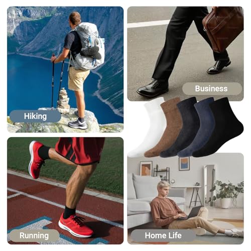 Ori Charm Men’s Cotton Ankle Socks - Seamless Toe & Heel, Moisture - Wicking, US Size 6-10, 10 Pairs (Neutral Colors) for All Seasons4
