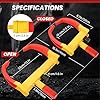 DASBET Wheel Clamp Lock Anti-Theft Wheel Lock Clamp 2 Pack Heavy Duty Car Wheel Lock with 3 Keys Adjustable Security Tire Clamp Fits 7-11" Width Tyres Security Clamp for Cars Caravans Trailers (Red) #1