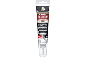 Supreme 100% Silicone Caulk White for Quick Repairs
