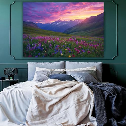 Décoration murale moderne grand format impression sur toile paysage tableau 80x120cm