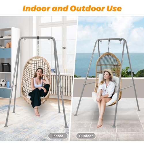 Image of Swing Stand for Kids, Hammock Chair Stand, Heavy-Duty Metal Swing Frame