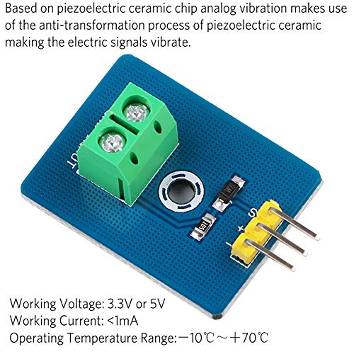 makerhawk 4pcs analog ceramic piezo vibration sensor module 33v5v for arduino diy kit