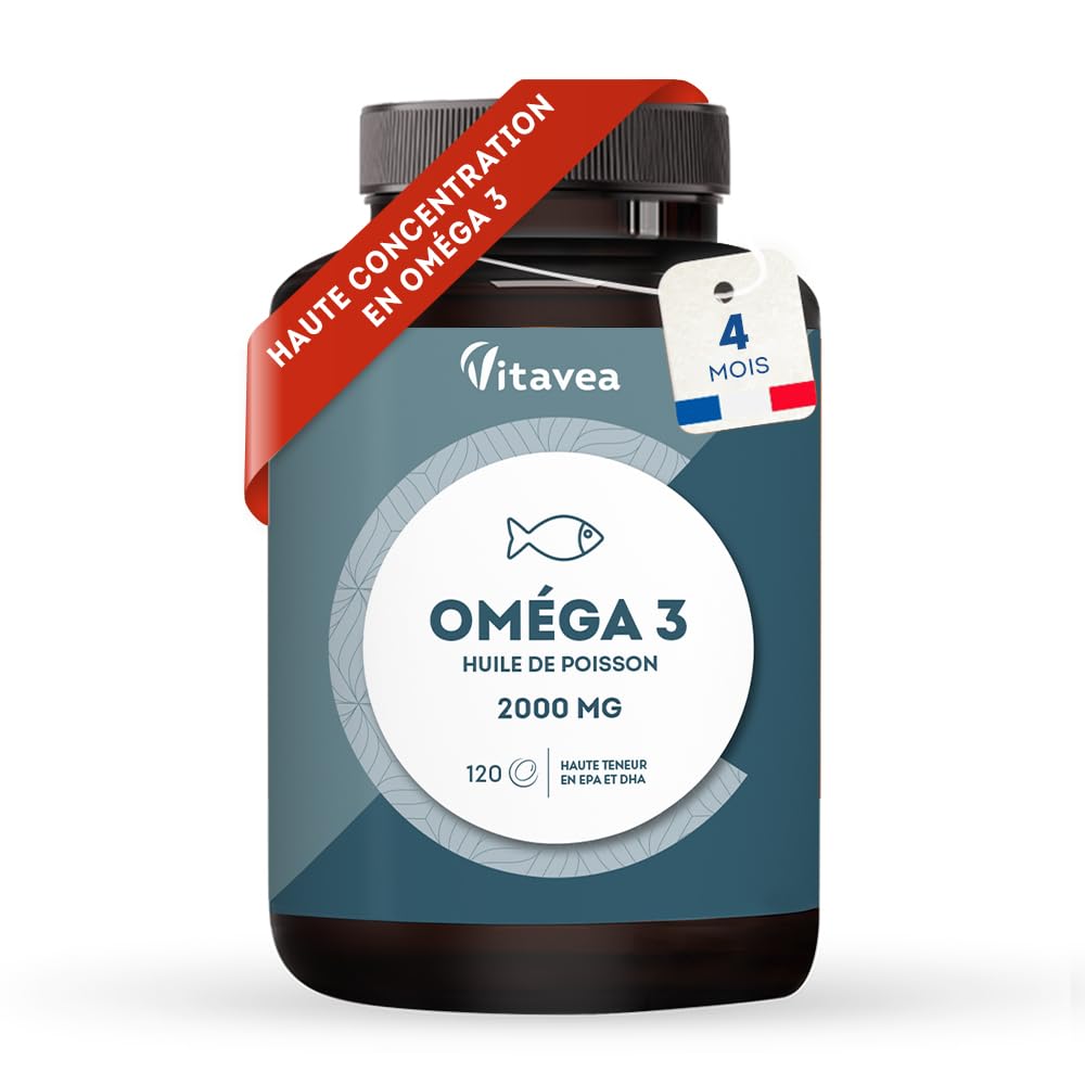 Oméga 3 haute dose EPA/DHA en format longue durée