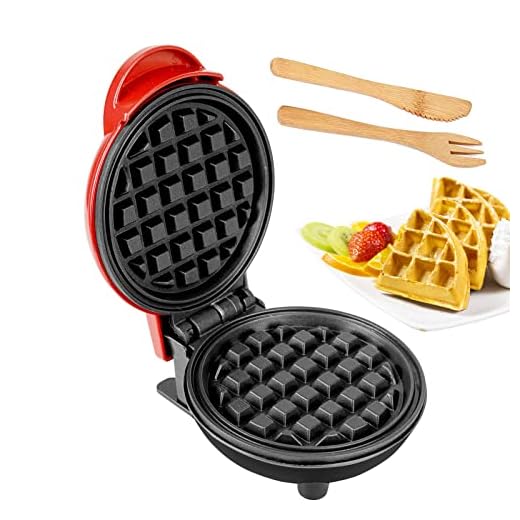 GVAKMM Mini Waffle Maker Keto,Mini Máquina de Waffle para crianças e indivíduos, Mini Panqueca de Waffle Pequeno, Waffle Cone, Paninis, Hushbrowns (110v)