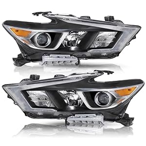 TUSDAR 2016–2018 Nissan Maxima Headlights | OEM Halogen Projector Replacement