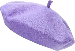 COSHAL® Adult Wool Beret Hat Men Women French Style Hat Plain Classic Color Beret's Hat's Unisex Soft Warm Outdoor Vintage Artist Beret Hats Women Accessories