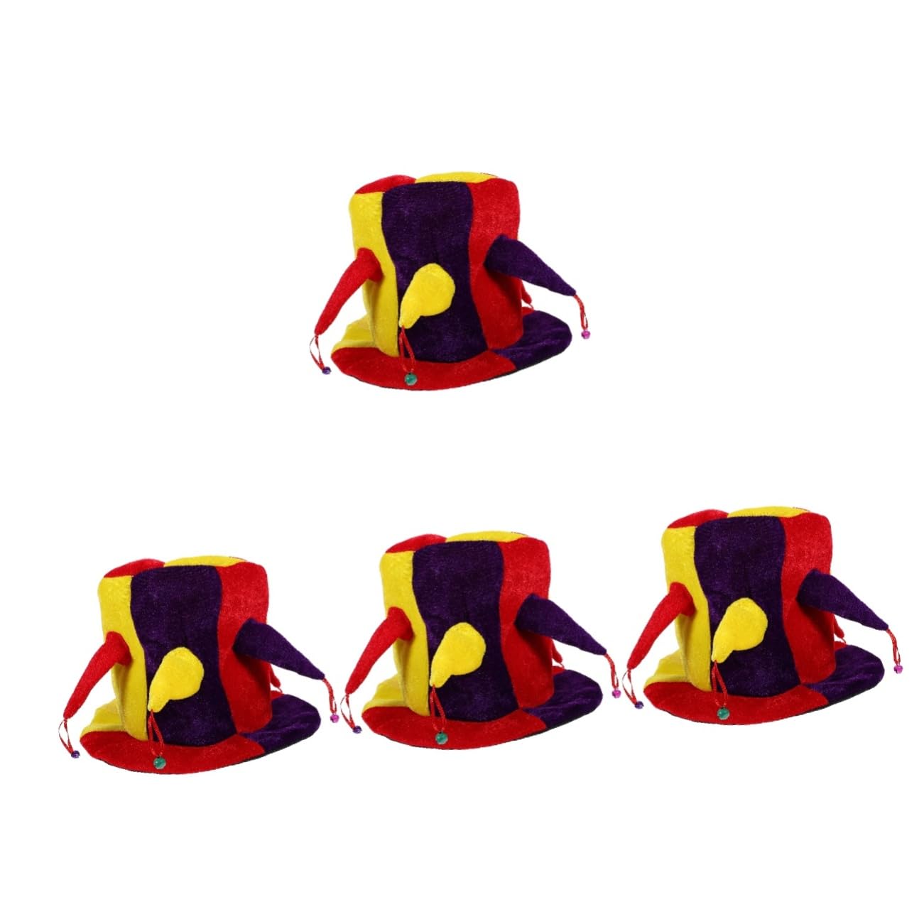 Chapeau haut de forme cloche polygonale chapeau clown fete bandeau petit haut de forme de clown d'halloween de de en tissu