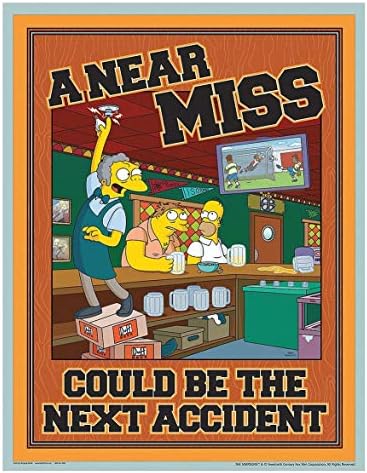 Safetyposter.Com Simpsons Safety Poster, English, 11″ x 17″, 1 EA – S1146-LWS
