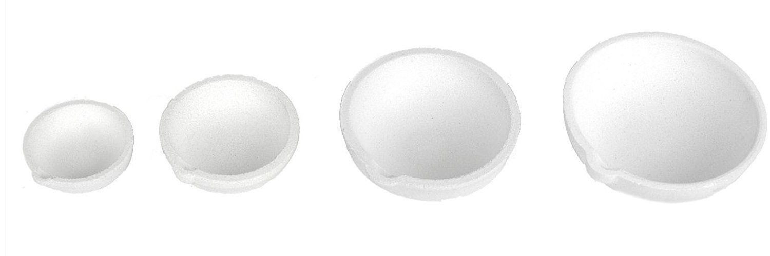 Ceramic Silica Melting Crucible Dish Cup Lot Set Melting Gold Silver Copper 1A