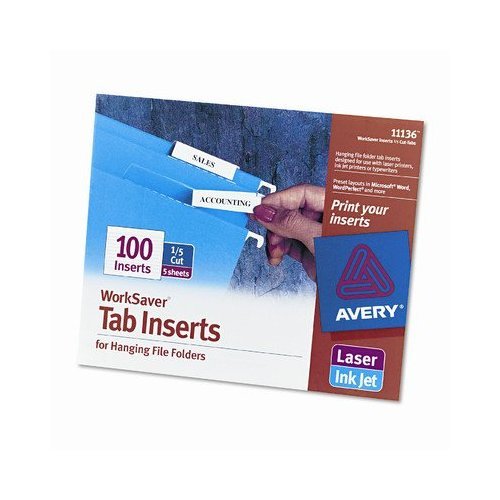 Amazon.com: Printable Inserts for Hanging File Folders (100 ...
