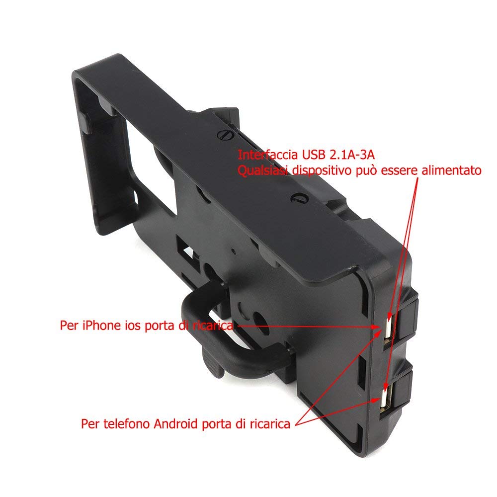 Soporte de cargador de navegación GPS USB SMARTPHONE USB S 1000 R S1000XR R 1200 GS 1200R Soporte de cargador de navegación de Africa Twin