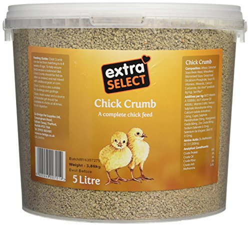 Extra Select Chick Crumbs Complete Chick Feed Tub, 5 Litre