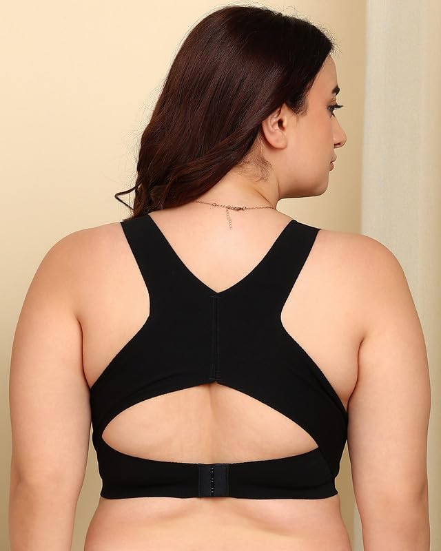 Image of Tweens Cotton Bonded Seamless Lightly Padded Invisi-Gym Bra | Full Coverage | Elastic-Free Comfort | Wire-Free | Elastic-Free | B-C-D Cup Sizes (Pack of 1)