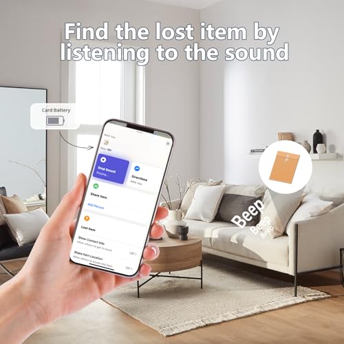 Wallet Tracker Card,MFi Certified Smart Tracker Compatible with iOS-Find My App,Ultra Slim 0.07in,IP68 Waterproof,Supports Wireless chargingTracker Card for Wallets,Luggage and Pets(iOS only) — view 4
