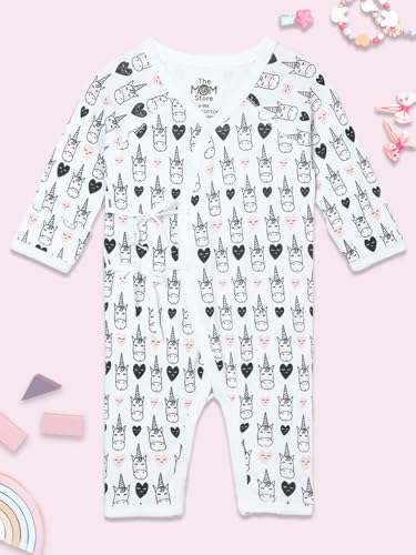 Image of The Mom Store Baby Romper Jabla Style For Boys And Girls | Cotton | Soft Infant Bodysuit | Trendy Stylish Sleepwear For Newborn Baby | Printed | Unisex Comfortable Everyday Baby Wear