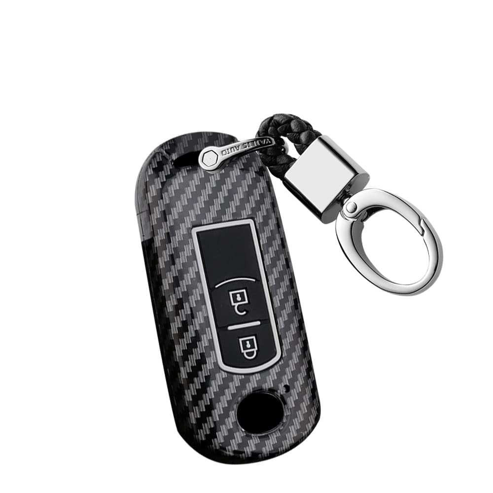 onttoKey Fob Case with Keychain Car Key Cover Fit for Mazda 2 3 5 6 2017 CX-4 CX-5 CX-7 CX-9 CX-3 CX 5 Accessories