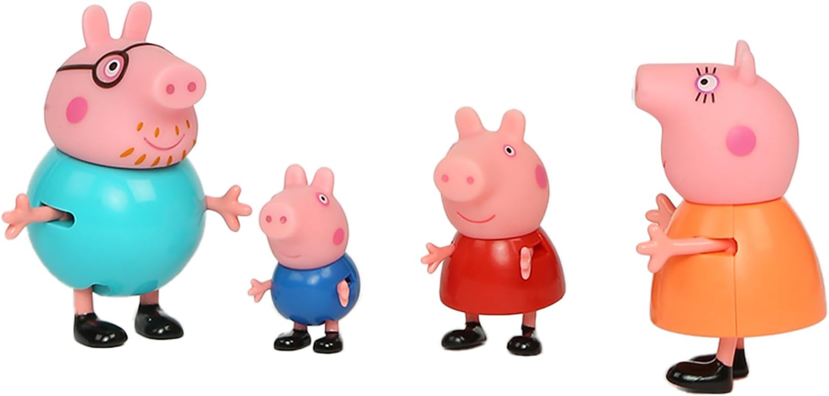 Peppa Pig Toys Family Figure Set, 4 Family Figures, Preschool Toys for 3 Year Old Girls and Boys and Up