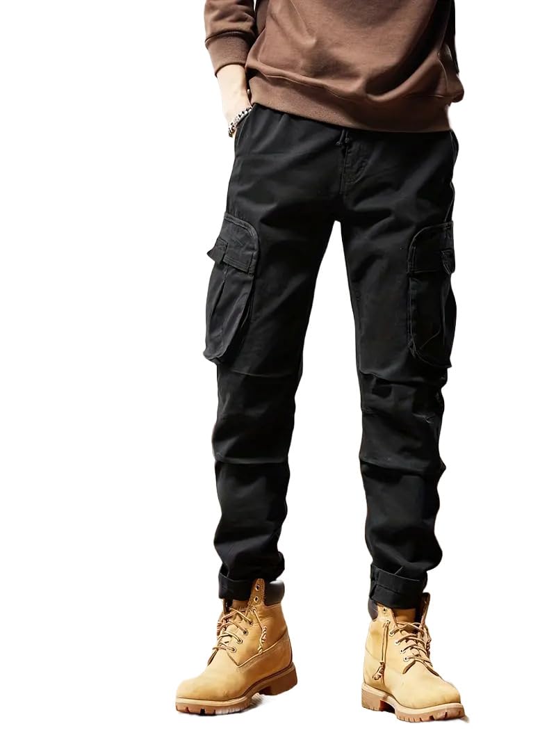 lookmark Men's Cargo Pants Stylish and Comfortable | Men’s Cargo Pants with Multiple Pockets | Ideal for Casual Wear, Outdoor Activities, and Everyday Use-picture-38