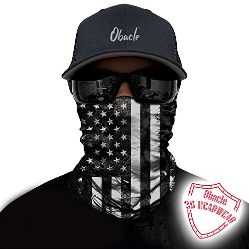 Image of Obacle Skull Face Mask Half for Dust Wind UV Sun Protection Seamless 3D Tube Mask Bandana for Men Women Durable Thin Breathable Skeleton Mask Motorcycle Riding Biker Fishing Cycling Sports Festival
