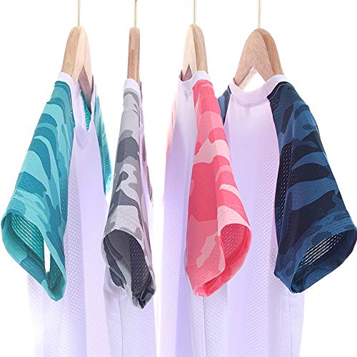 Toddler Boys Summer Clothing Sets 2 Pcs Sports Short Sleeve Camouflage Tops+Shorts Athletic Quick-Dry Navy 2-3 Years - Image 5