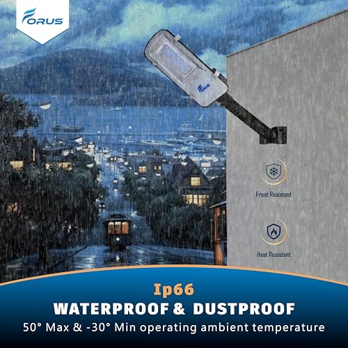 Image of Forus 36W Outdoor LED Street Light | Waterproof Yellow Lighting for Road, Parking & Home | Energy-Efficient High-Brightness Exterior Lamp | 5-Year Warranty | 1 Pc