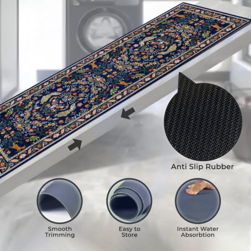 Image of MAXOSHINE Kitchen Mats for Floor Anti Slip Waterproof Feet Comfort Kitchen Runner Floor Mat Standing Desk Mat Floor Mats for Kitchen (120 * 40cm, 60 * 40cm) Set of 2