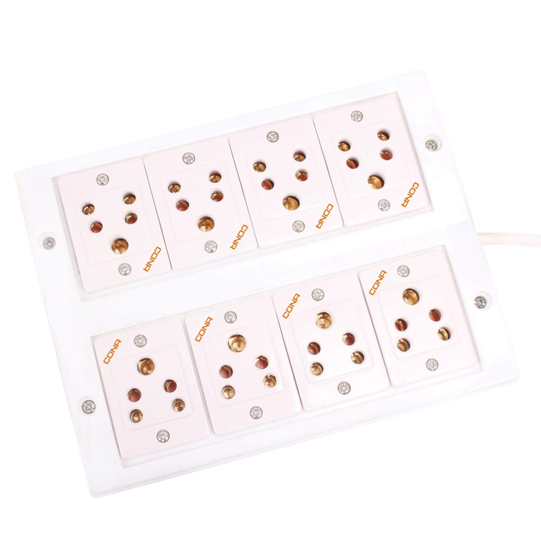 Mr.BAHUL CONA Assembled Board Contains 8 Cona Sockets(5 Amp) with 4 Metre Chord Surge Protector (White)-image-6