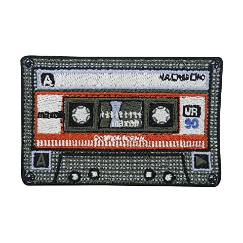 Red 80s Cassette Iron-on Patch by Finally Home Cover