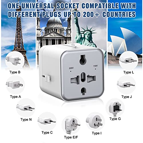 image for H HEYMIX HEYMIX Universal Travel Adapter, International Travel Adapter
