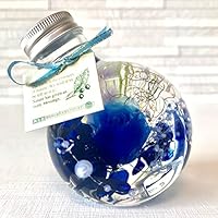 Amazon｜開運ハーバリウム 風水 カラー (グリーン 緑) バラ 丸瓶