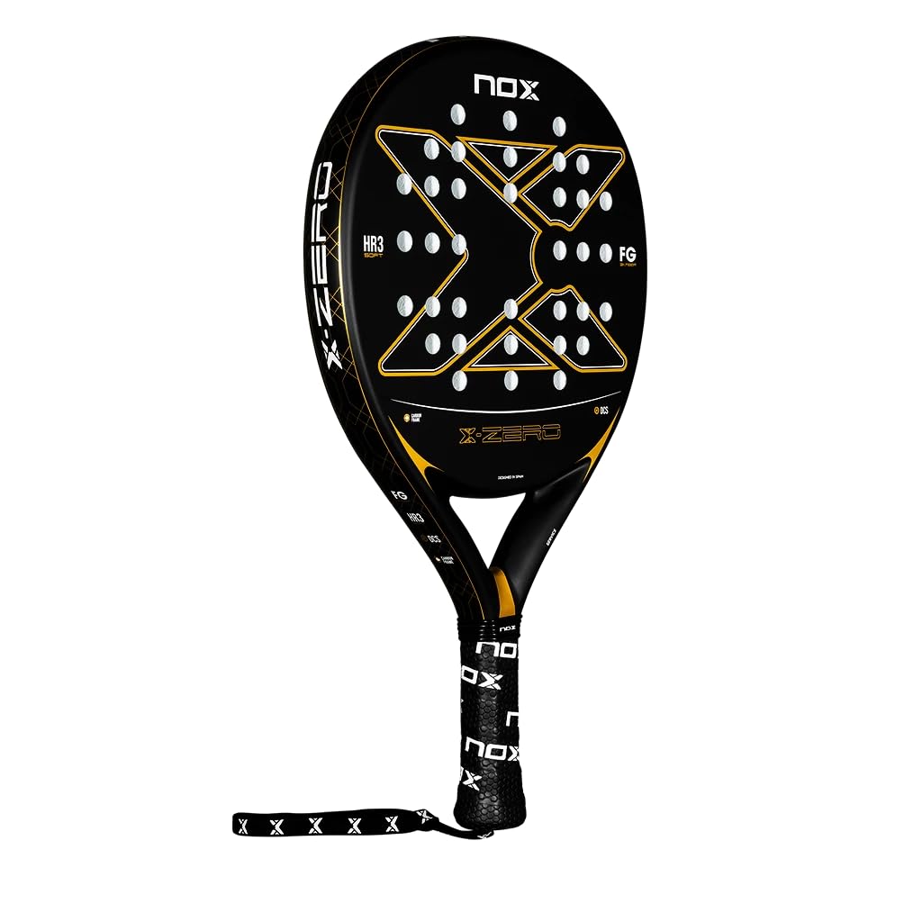 Nox X-Zero Negro y Oro (Exclusiva PadelPROShop) - Pala de Pádel Polivalente de Edición Limitada - Marco Reforzado, Gran Control y Potencia - Diseño Premium 2026