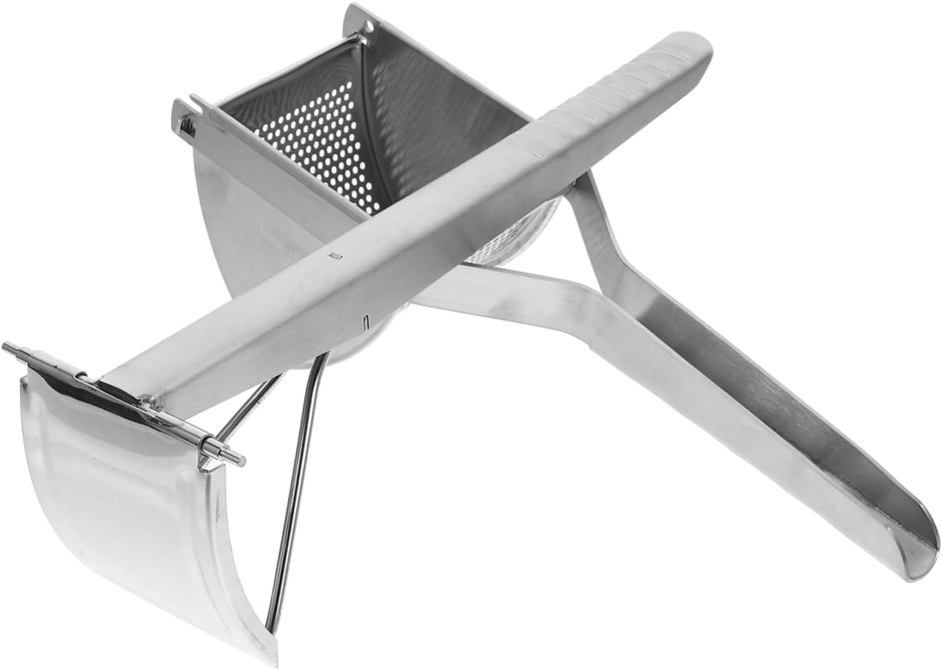 COLLBATH Stainless Steel Potato Masher Ricer Twisted Action Tool for Mashing Potatoes Garlic Ginger Easy to Use Kitchen