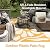 Wonnitar Outdoor Rugs 8x10,Waterproof Large Plastic Outdoor Patio Rug Clearance,Reversible Outside Portable Camping Mat,Abstract Floral Lightweight Carpet for Balcony Beach RV Camper (Orange, 8'x10')
