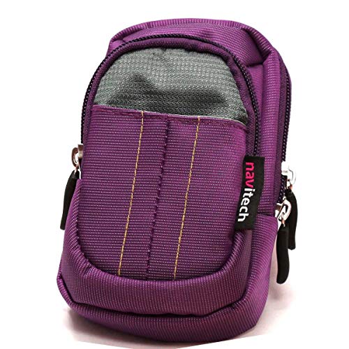 Navitech Purple Protective Portable Handheld Binocular Case and Travel Bag Compatible with Kowa BD32-10XD Prominar 10x32 (with Belt and Shoulder Strap)