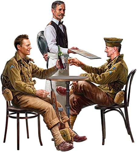 Miniart 1:35 - US Soldiers in Cafe, Unpainted