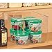 mDesign Plastic Storage Organizer Container Bin for Kitchen Organization in Pantry, Cabinet, Countertop Fridge, Refrigerator, and Freezer - Hold Food, Drink, or Snacks, Ligne Collection, Clear